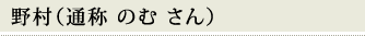 野村（通称 のむ さん）